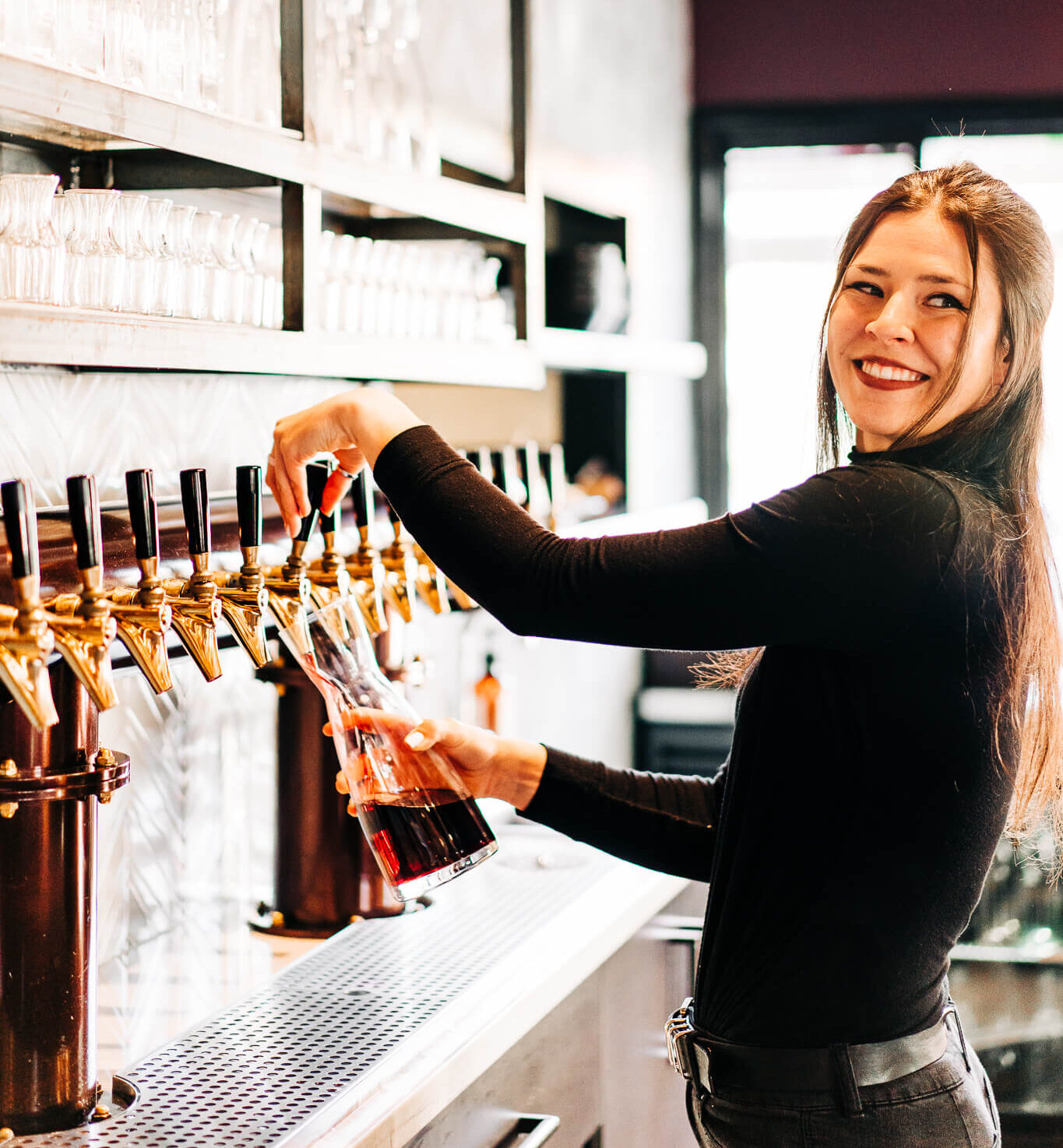 wine on tap